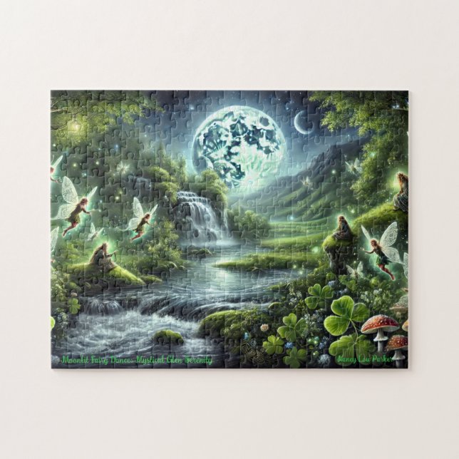 Puzzle Casse-tête de Fairy Glen, Fées Éthérées Scène Irla (Horizontal)