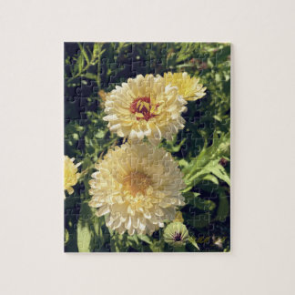Puzzle Casse-tête de fleur jaune joyeuse.