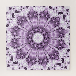 Puzzle Casse-tête de fleurs violettes élégantes