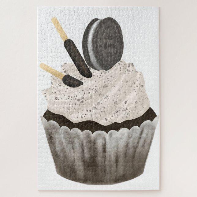 Puzzle Casse-tête de gâteau cupcake Oreo mignon  (Vertical)