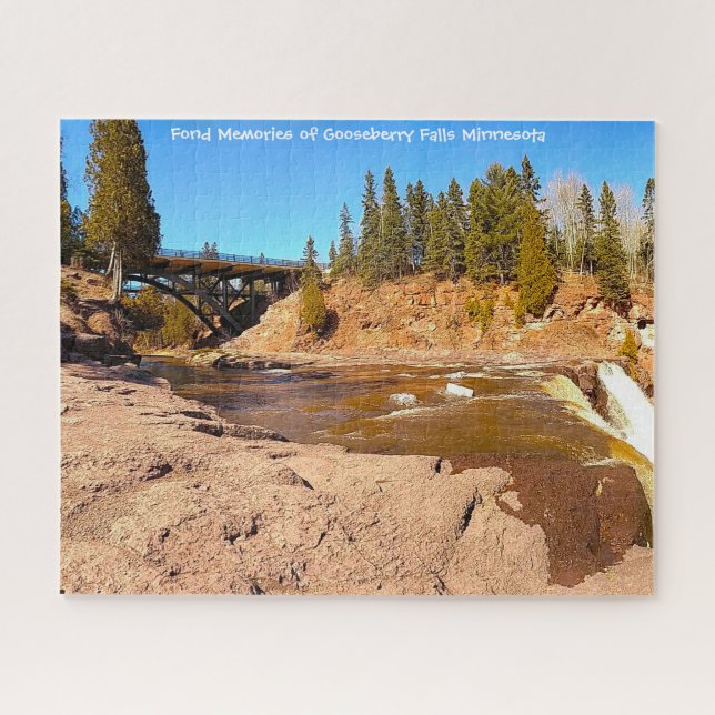 Puzzle Casse-tête de Gooseberry Falls Minnesota. (Horizontal)