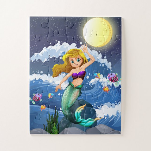 Puzzle Casse-tête de jeu de sirène (Vertical)