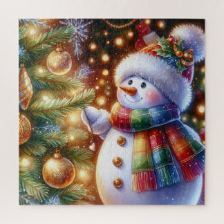 Puzzle Casse-tête de la femme de neige de Noël