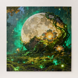 Puzzle Casse-tête de la forêt lunaire fantastique