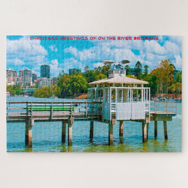Puzzle Casse-tête de la jetée de la rivière de Brisbane (Horizontal)