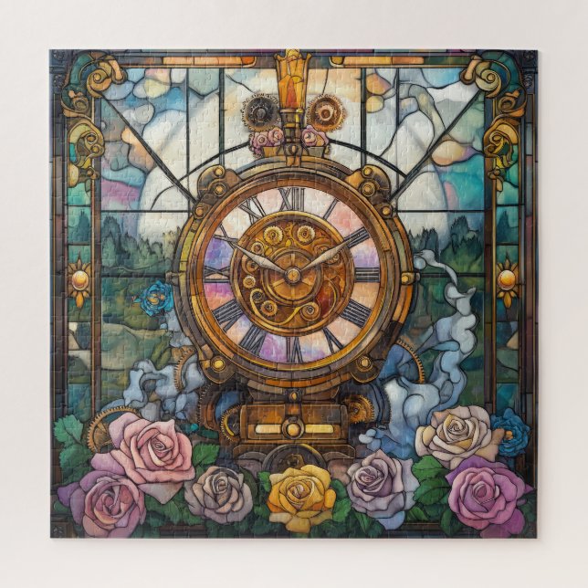 Puzzle Casse-tête de la tour horloge Steampunk (Vertical)