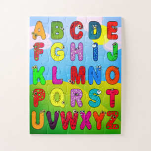 Puzzle Casse-tête de l'alphabet des enfants colorés