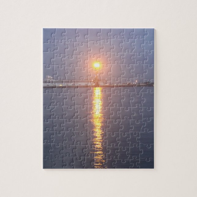 Puzzle Casse-tête de lever de soleil sur le fleuve Missis (Vertical)