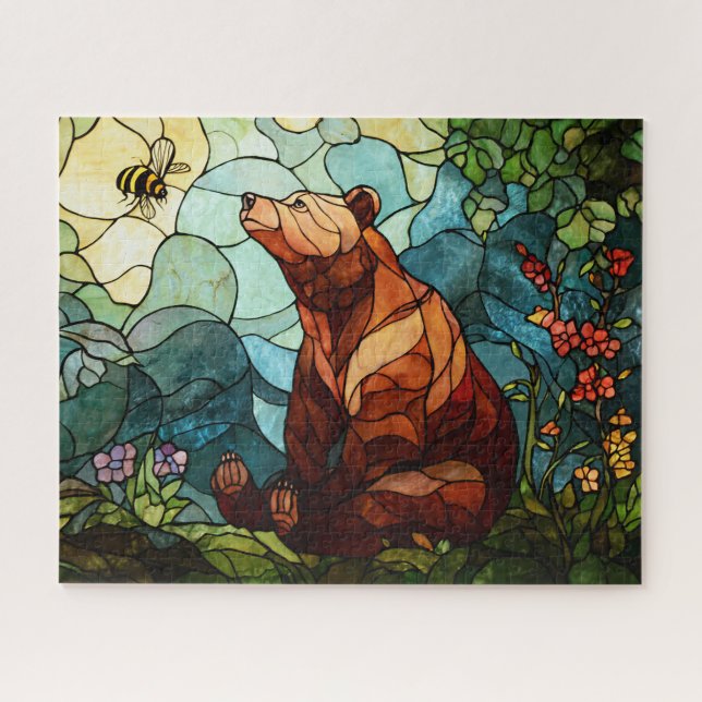 Puzzle Casse-tête de l'ours et de l'abeille (Horizontal)