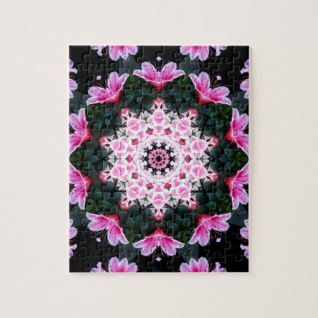 Puzzle Casse-tête de mandala de fleur (Vertical)