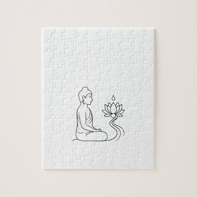 Puzzle Casse-tête de méditation sur le Dhamma de Gautam B (Vertical)