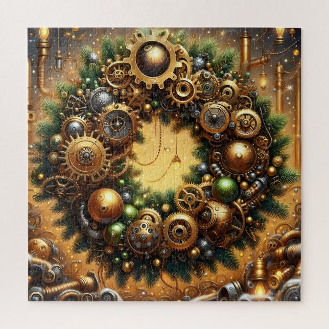 Puzzle Casse-tête de Noël Steampunk (Vertical)