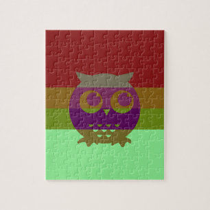 Puzzle Casse-tête de photo de hibou abstrait