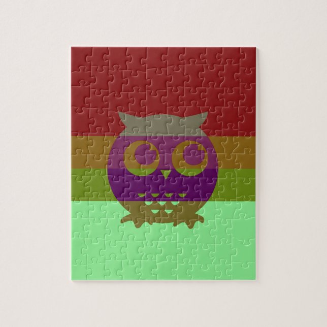 Puzzle Casse-tête de photo de hibou abstrait (Vertical)