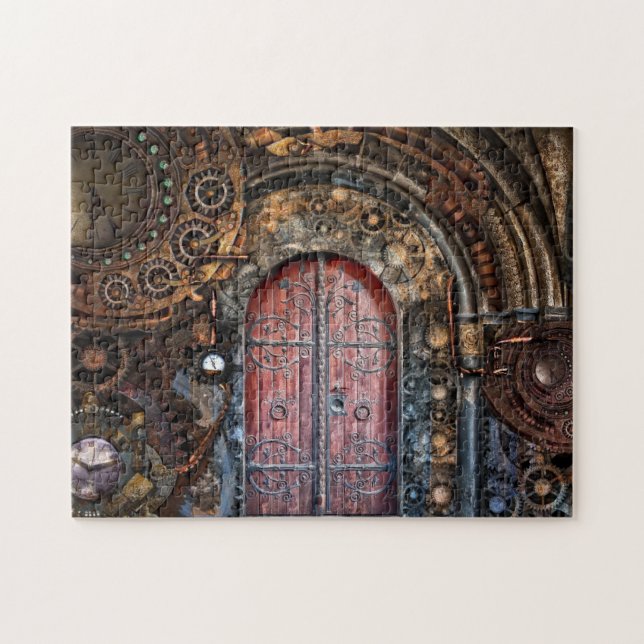 Puzzle Casse-tête de porte Steampunk (Horizontal)