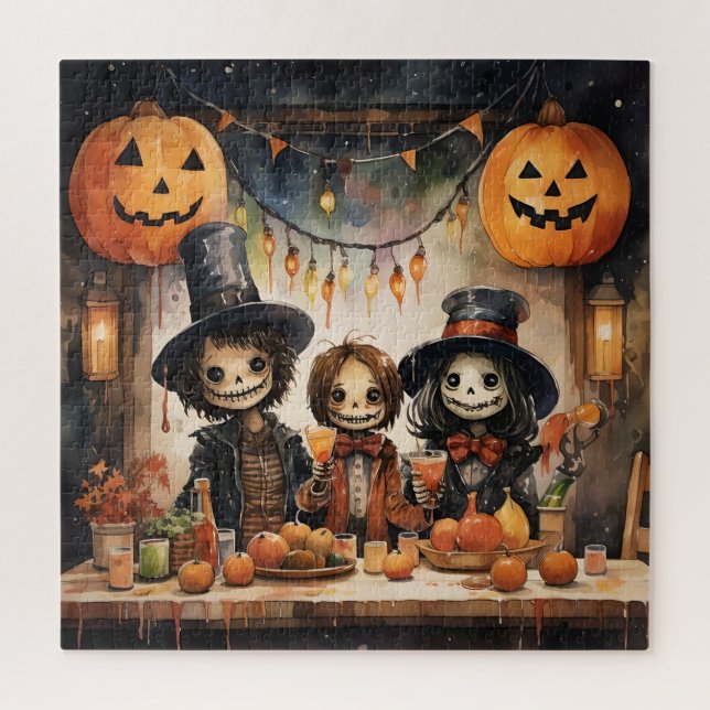 Puzzle Casse-tête de soirée d'Halloween (Vertical)