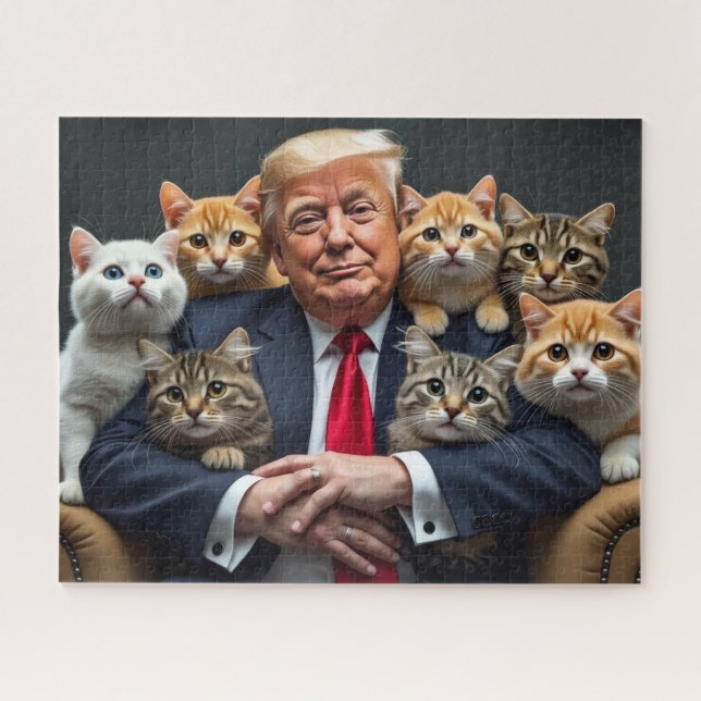 Puzzle Casse-tête de TRUMP ET CHATS (Horizontal)