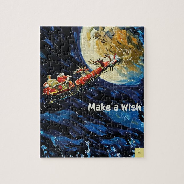 Puzzle Casse-tête de vœu de Noël (Vertical)