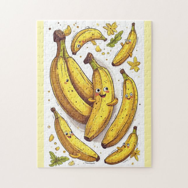 Puzzle Casse-tête des Bananes Heureuses (Vertical)