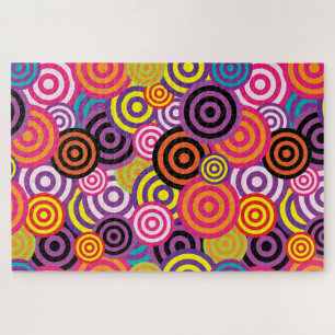 Puzzle casse-tête des cercles psychédéliques