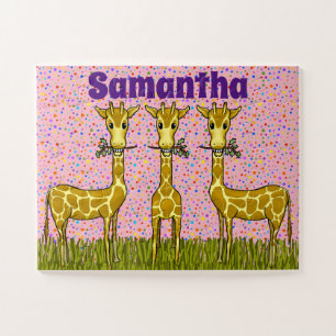 Puzzle Casse-tête des girafes heureuses