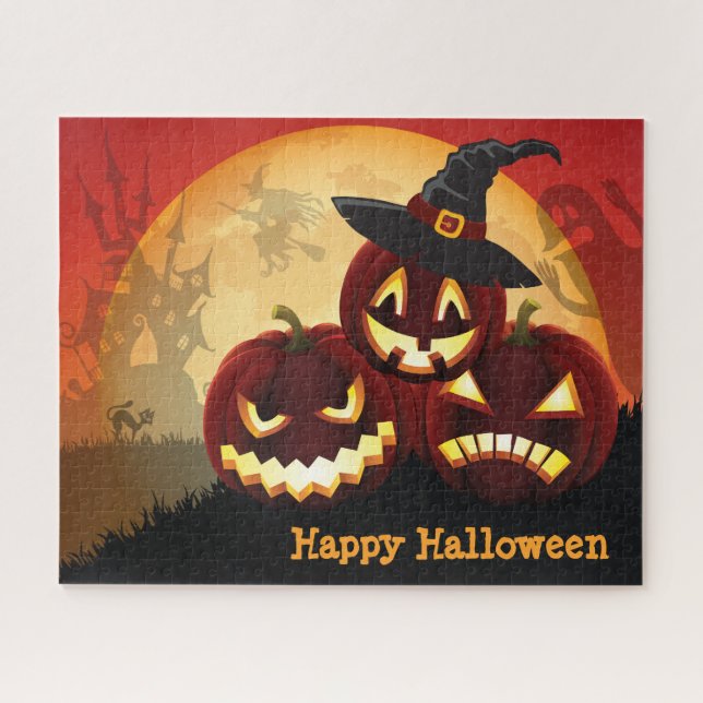 Puzzle Casse-tête d'Halloween effrayant (Horizontal)