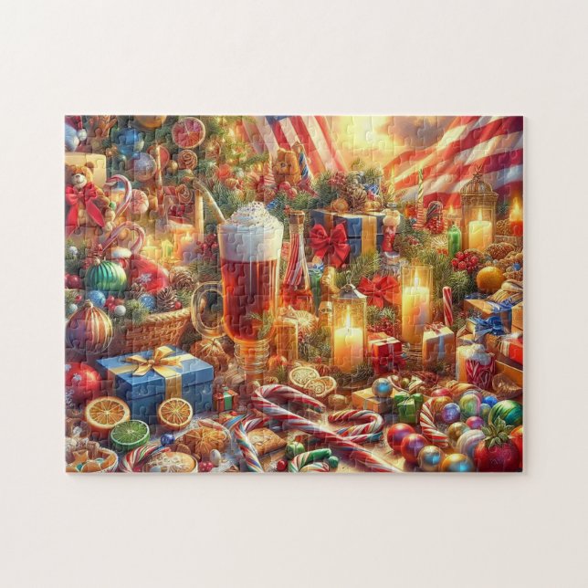 Puzzle Casse-tête difficile de trois fêtes (Horizontal)