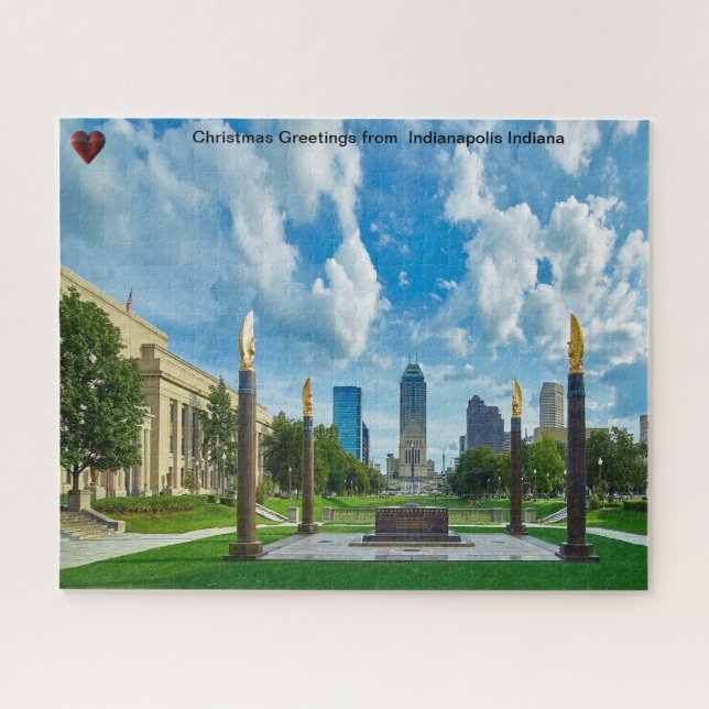 Puzzle Casse-tête d'Indianapolis Indiana (Horizontal)