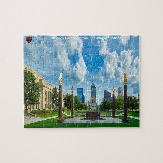 Puzzle Casse-tête d'Indianapolis Indiana (Horizontal)