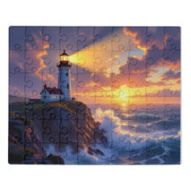 Casse-tête du coucher de soleil du phare