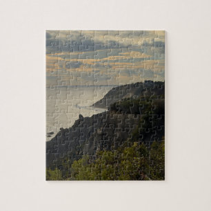Puzzle Casse-tête du coucher de soleil sur la falaise de 