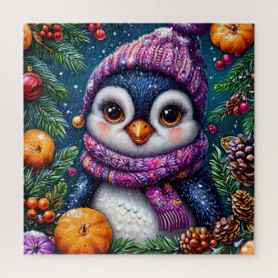 Puzzle Casse-tête du manchot d'hiver pour enfants et plai