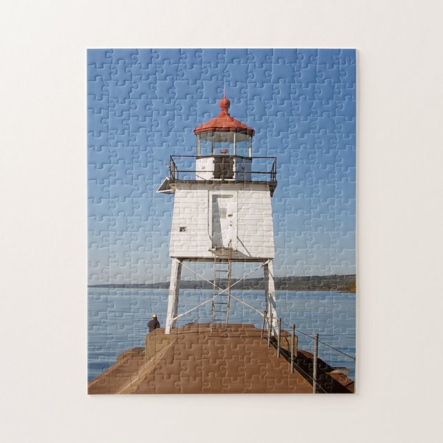 Puzzle casse-tête du phare de Two Harbors South Breakwate (Vertical)