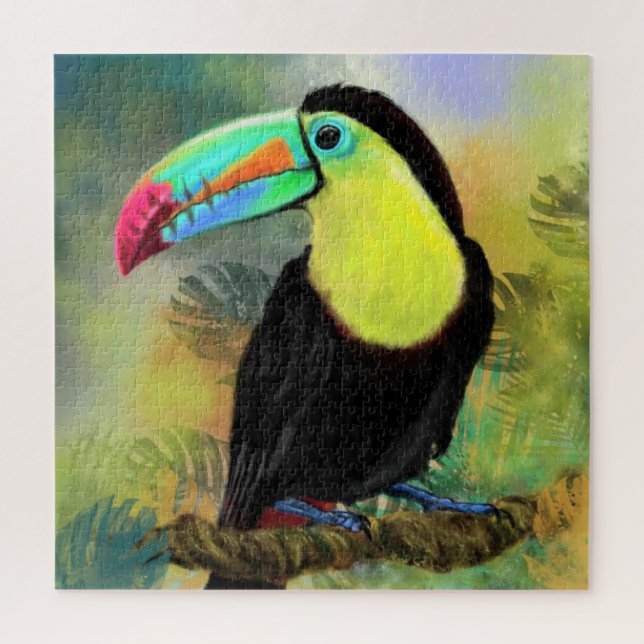 Puzzle Casse-tête du Toucan Tropical (Vertical)