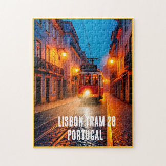 Puzzle Casse-tête du Tram 28 de Lisbonne – Art de rue noc