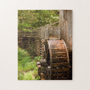 Puzzle Casse-tête du vieux moulin historique et de la rou