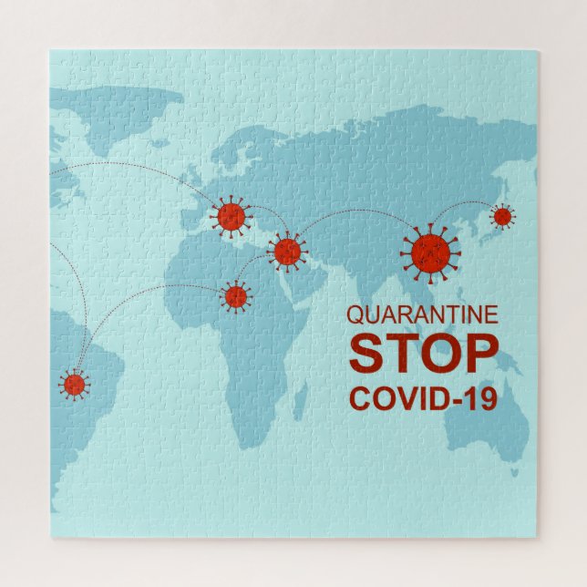 Puzzle casse-tête du virus de corona (Vertical)