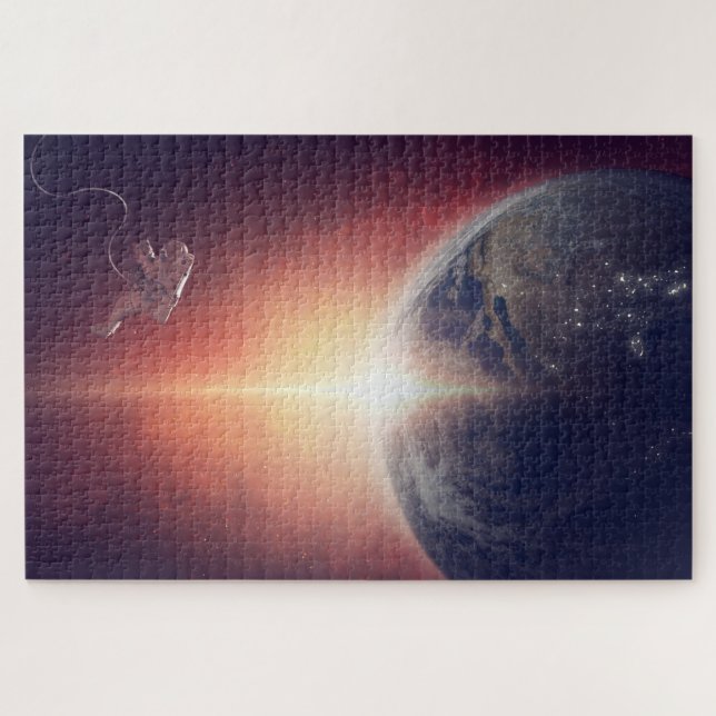 Puzzle Casse-tête Espace Terre & Astronaute (Horizontal)