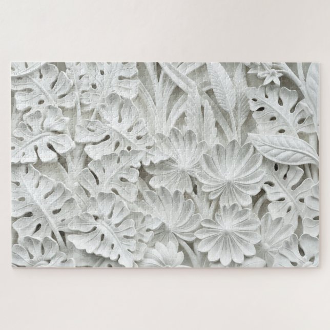 Puzzle casse-tête fleurs et feuilles (Horizontal)