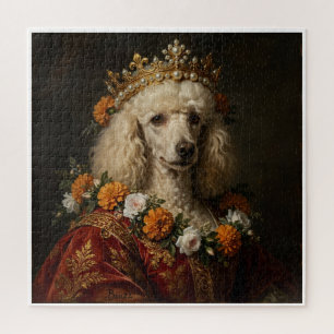 Puzzle Casse-tête floral Boho Caniche