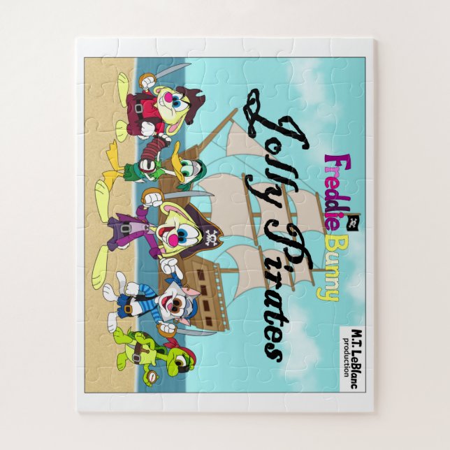 Puzzle casse-tête Freddie Bunny Jolly Pirates (Vertical)