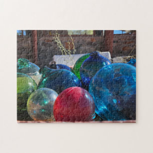 Puzzle Casse-tête harmonieux en verre coloré, 28 x 35 cm,