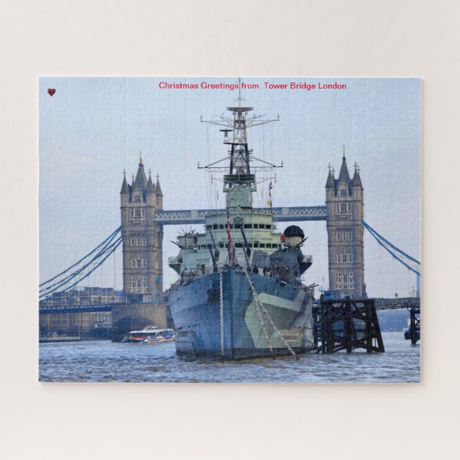Puzzle Casse-tête HMS Belfast Tower Bridge Londres (Horizontal)
