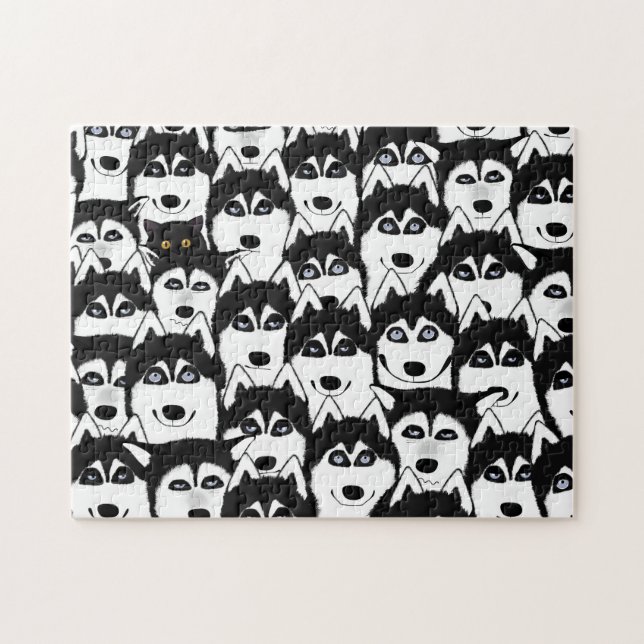 Puzzle Casse-tête Huskies (Horizontal)