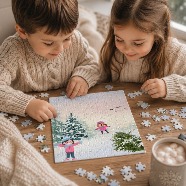 Puzzle Casse-tête Jour de neige d'hiver (Créateur téléchargé)