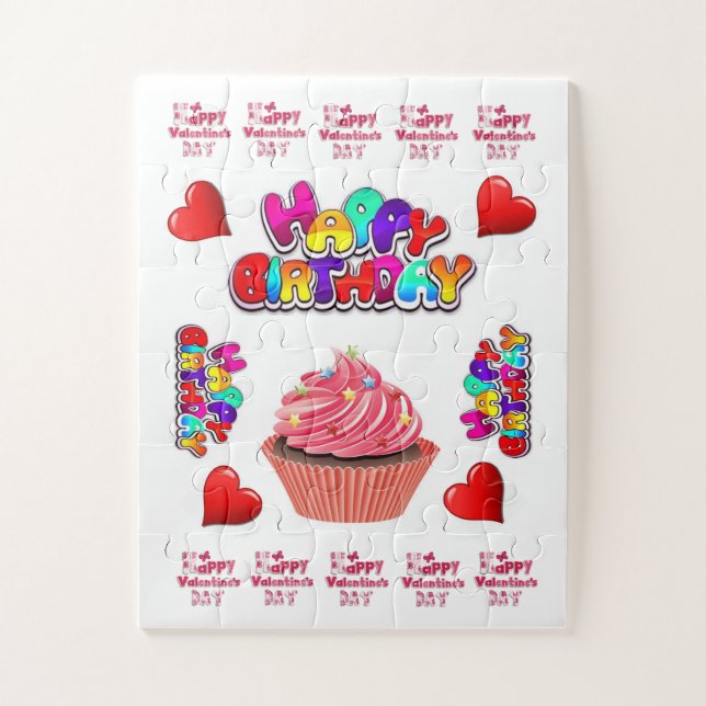 Puzzle Casse-tête Joyeuse Saint-Valentin Joyeux Anniversa (Vertical)