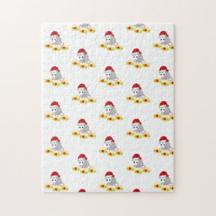 Puzzle Casse-tête Joyeux Noël Opossum de Noël 