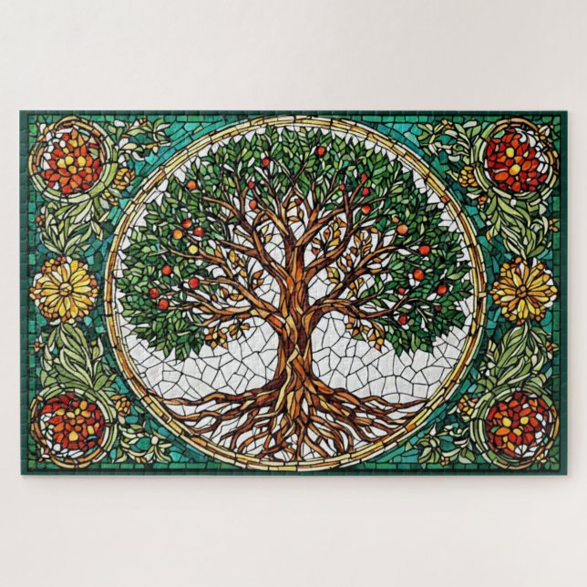 Puzzle Casse-tête mosaïque Arbre de Vie (Horizontal)