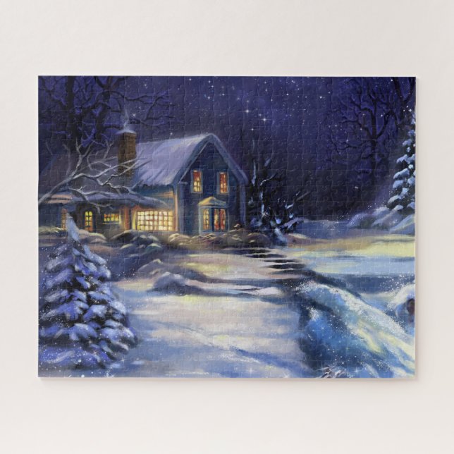 Puzzle Casse-tête Nuit d'Hivers Silencieux (Horizontal)