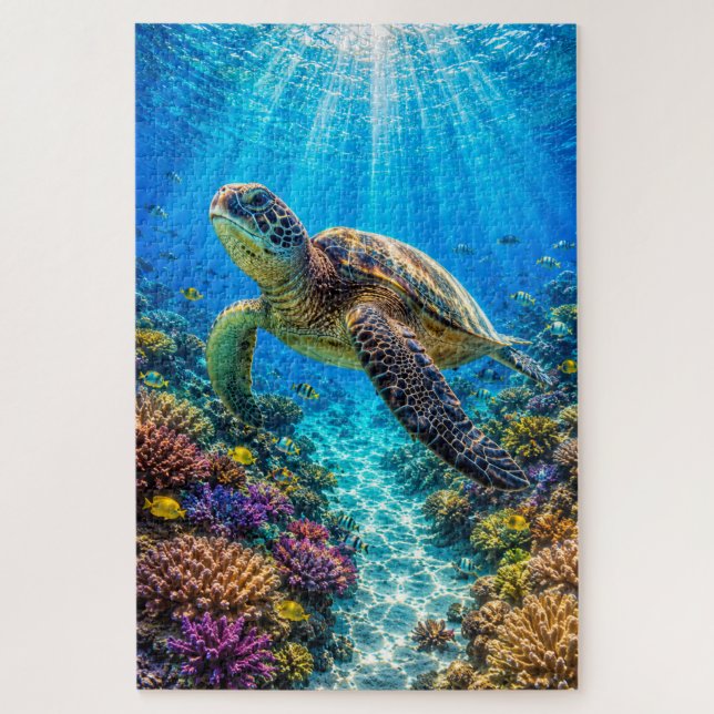 Puzzle Casse-tête Paradis de la Tortue de Mer (Vertical)
